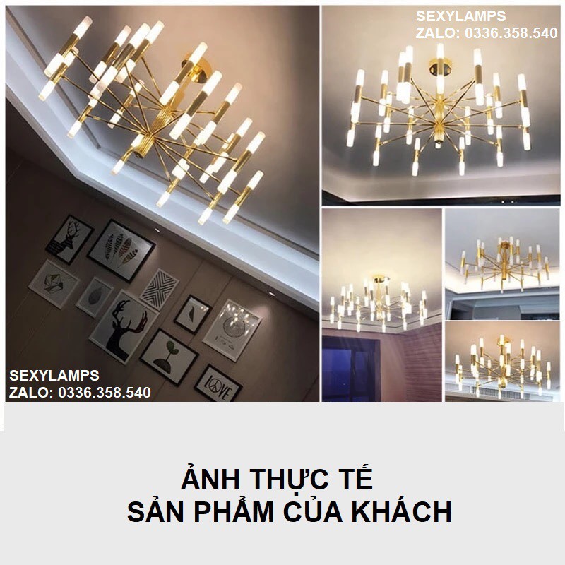 Đèn Chùm Trang Trí Phòng Khách Hiện Đại, Cao Cấp