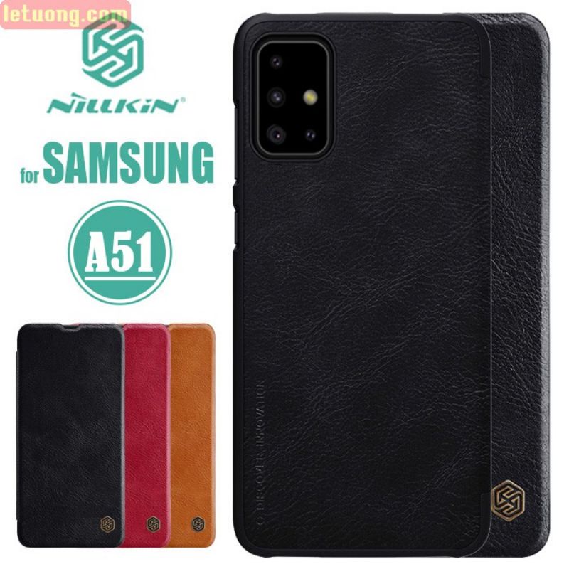 Bao da Nillkin QIN cho Samsung Galaxy A51/A71 chính hãng Nillkin