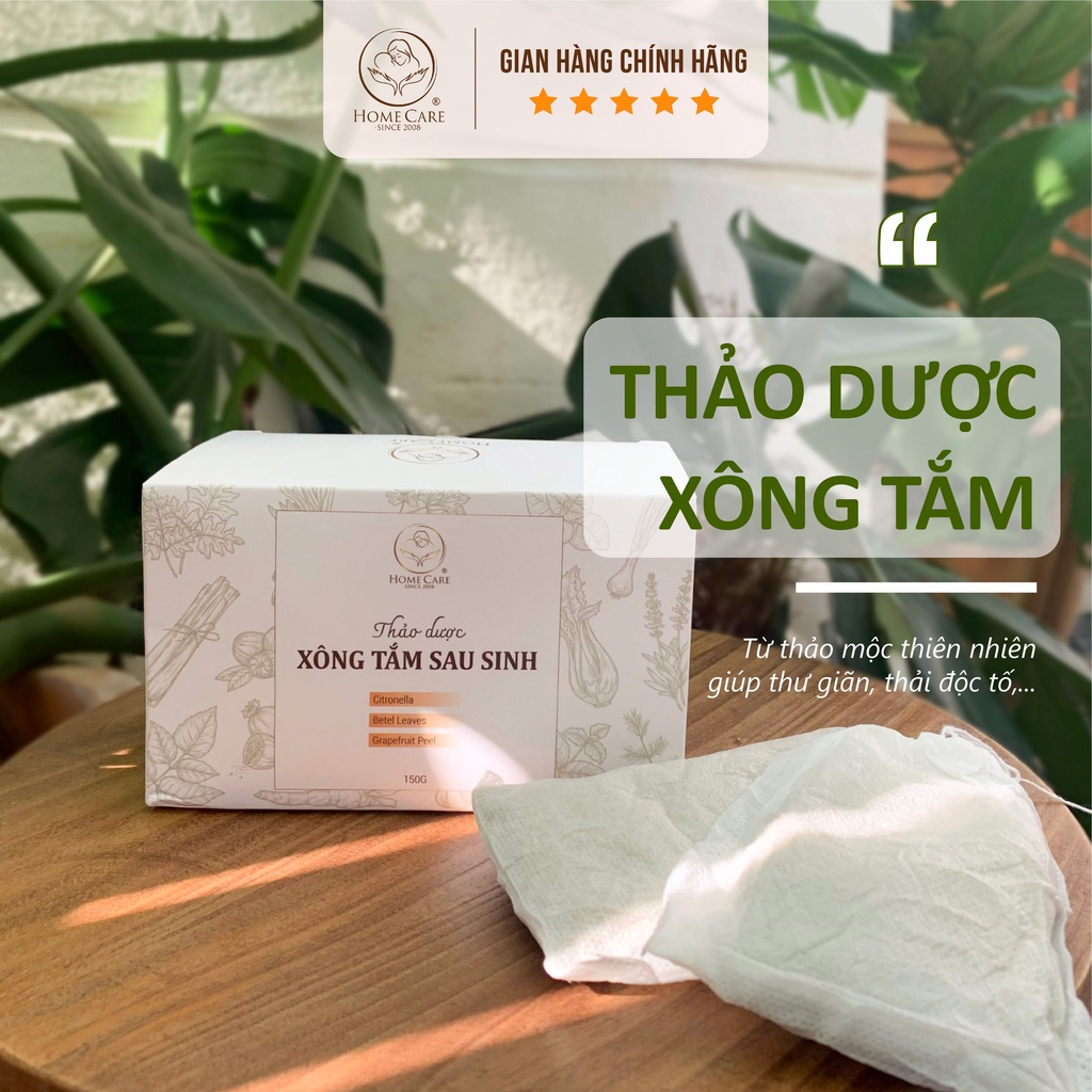 Thảo mộc xông tắm sau sinh Home Care giúp thư giãn, thải độc tố cho mẹ sau sinh từ 100% thảo dược tự nhiên