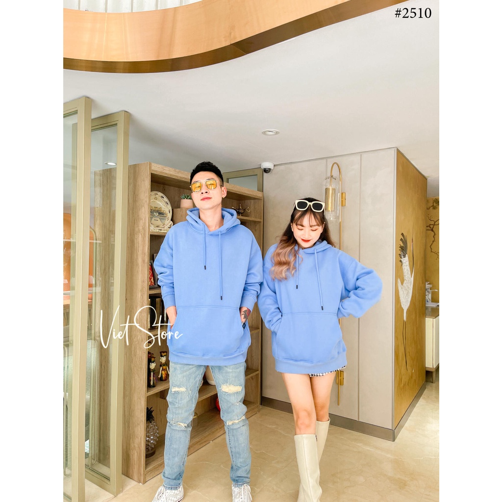 ÁO NỈ HOODIE NAM NỮ TRƠN 2510 VIETSTORE | BigBuy360 - bigbuy360.vn