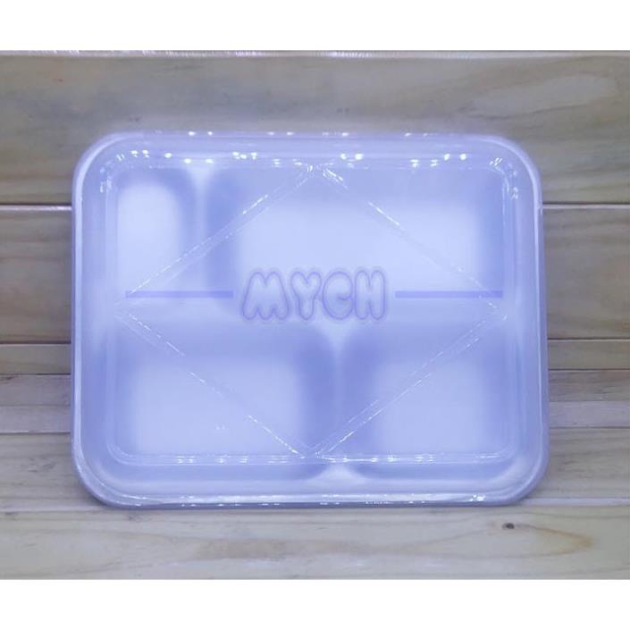 Khay cơm phần inox 304 có nắp đậy