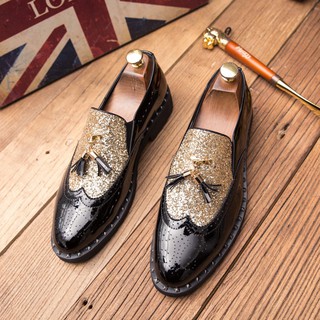 Men's fringed loafers