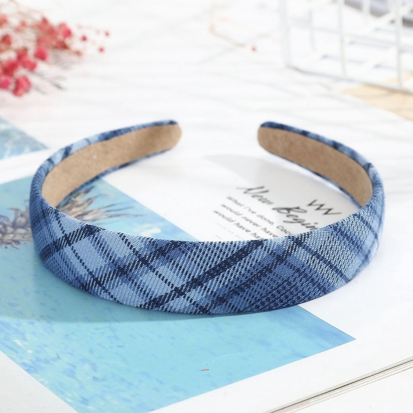 Băng Đô Cài Tóc Bản Rộng In Họa Tiết Phong Cách Hàn Quốc Cho Nữ