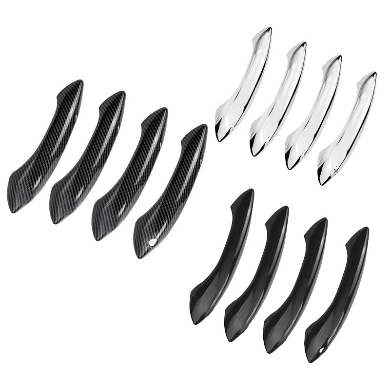 Viền Dán Tay Nắm Cửa Ngoài Bằng Abs Sợi Carbon Cho BMW 5 6 7 Series F07 F10 F11 F06 F12 F13 F01 F02
