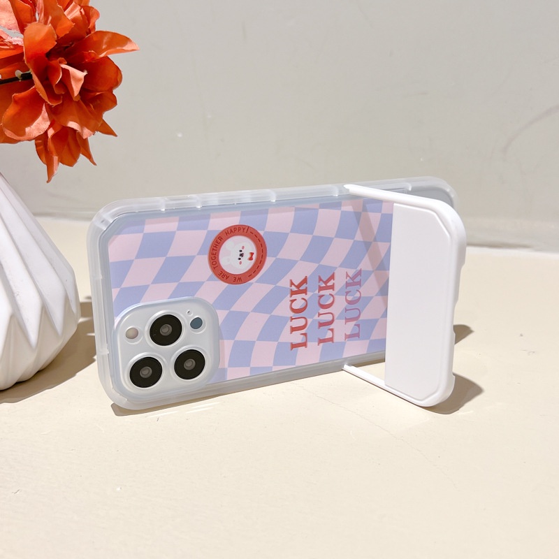 Ốp lưng iphoneỐp Điện Thoại  Kèm Giá Đỡ Tàng Hình Họa Tiết Hoạt Hình Dễ Thương Cho iphone 14 / 13Pro 12 / xs / 6 / 7 / 8PLUSDinuo case
