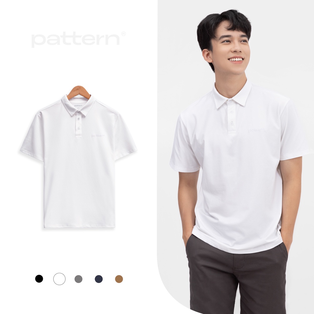 Áo polo nam PATTERN cotton 5 màu trơn PA015