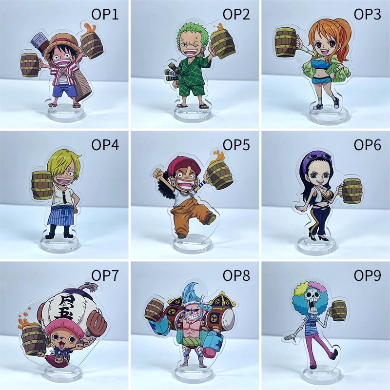 Mô Hình Nhân Vật Luffy Ace Marco Trong Phim One Piece Để Bàn Trang Trí