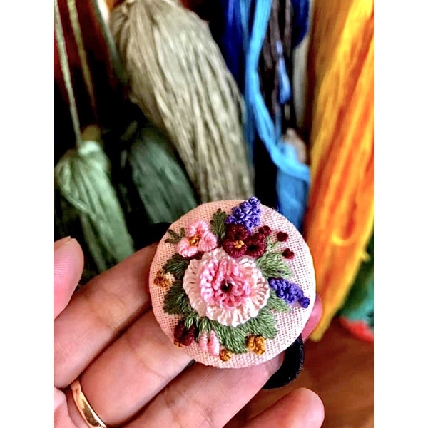 Dây buộc tóc thêu tay