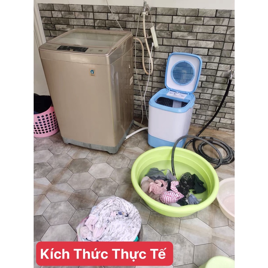 Máy giặt Mini đa năng giặt được cả giày và quần áo, vắt khô, khử khuẩn bằng công nghệ Blue Ag