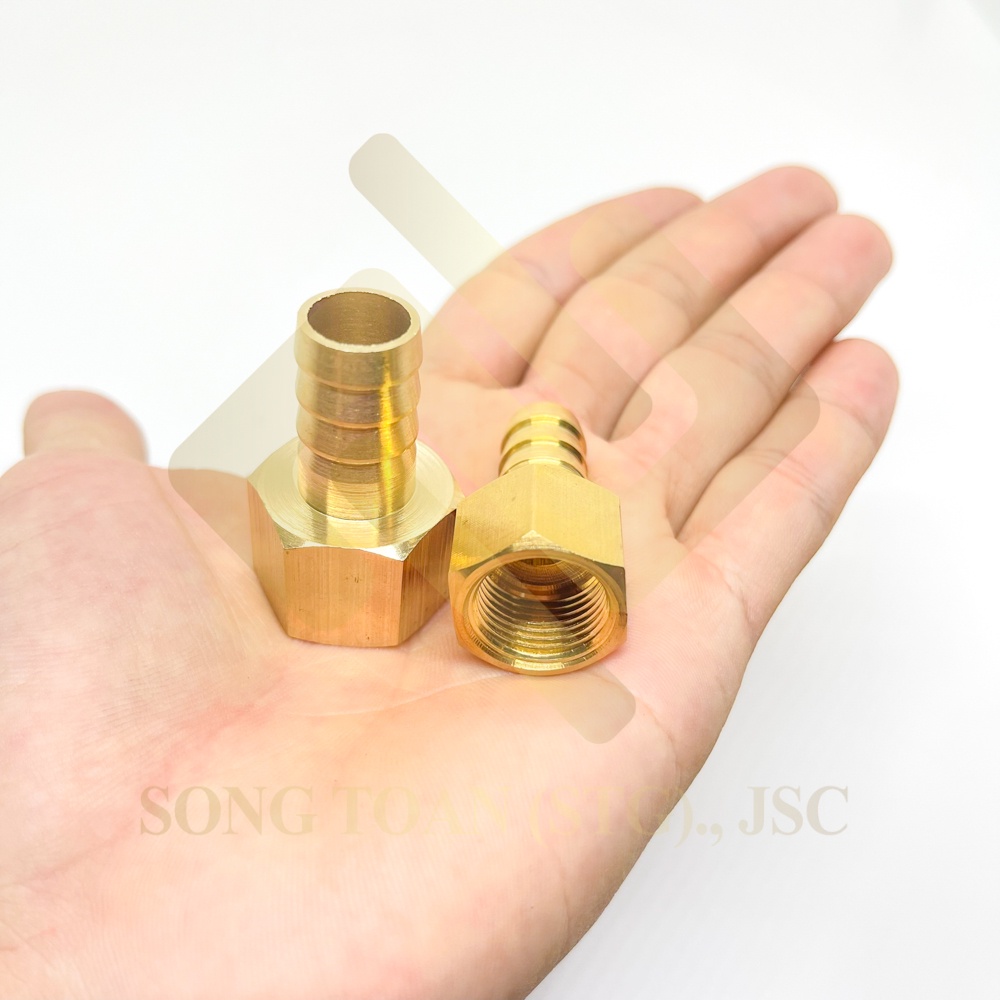 [BÉC NỐI ỐNG] Khớp nối ống ren trong kết nối ống nhựa mềm PU - Đồng (female airline horse connector) Búp đuôi chuột