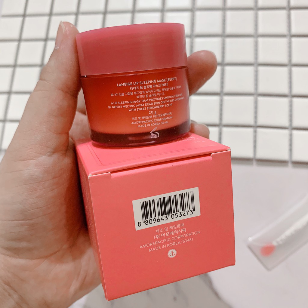 MẪU MỚI - Mặt Nạ Ngủ Môi Laneige Lip Sleeping Mask Berry 20GR - Ủ MÔI LANEIGE