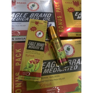 Dầu gió con ó xanh/trắng/ vàng Eagle Brand dạng lăn 12ml hàng Singapore chính hãng xuất mỹ