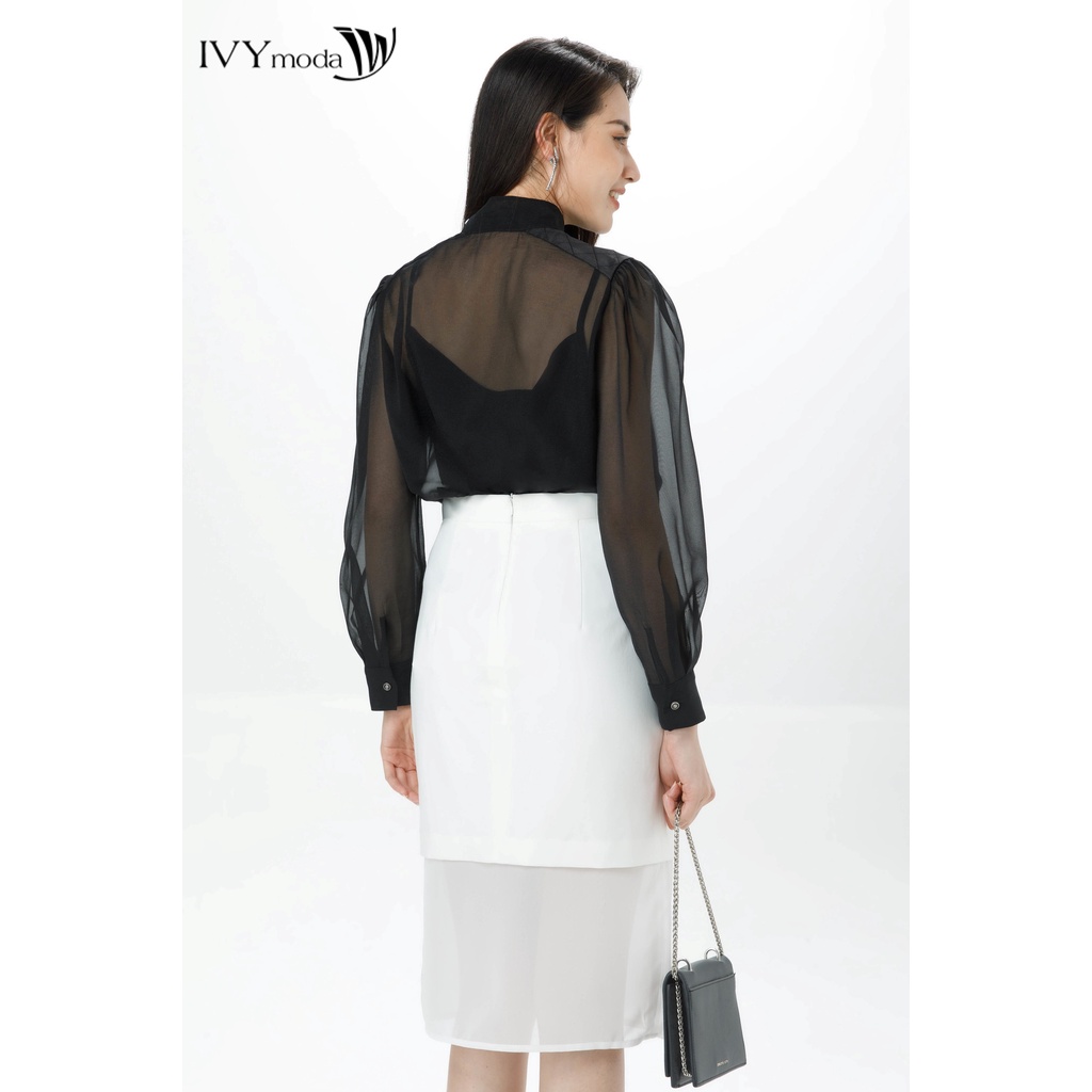 Chân váy bút chì 2 lớp IVY moda MS 31M7139