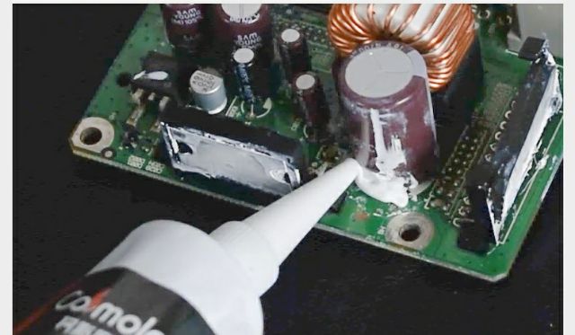 Achun.vn - Chai 50/100/300ml Keo phủ bo mạch - bảo vệ mạch - Loại sillicon lỏng trắng sữa.