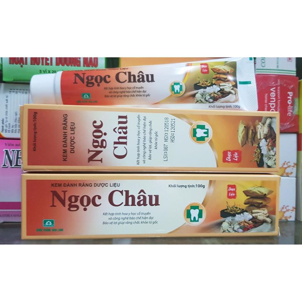 Kem đánh răng dược liệu Ngọc Châu 100gr / ngọc châu trắng sáng