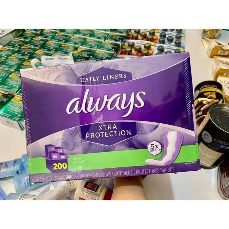 BĂNG VỆ SINH HÀNG NGÀY ALWAYS DAILIES XTRA PROTECTION MỸ