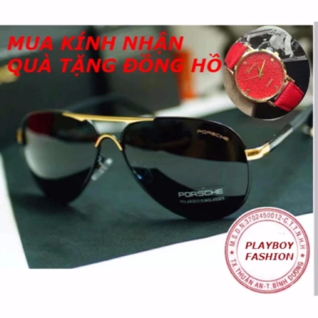 Kính mát nam thời trang mới nhất + Tặng đồng hồ đẹp