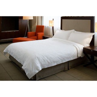 Vỏ Chăn -Mền Cotton trắng trơn CVC T250 khách sạn 1,6m, 1,8m, 2,2mx2m