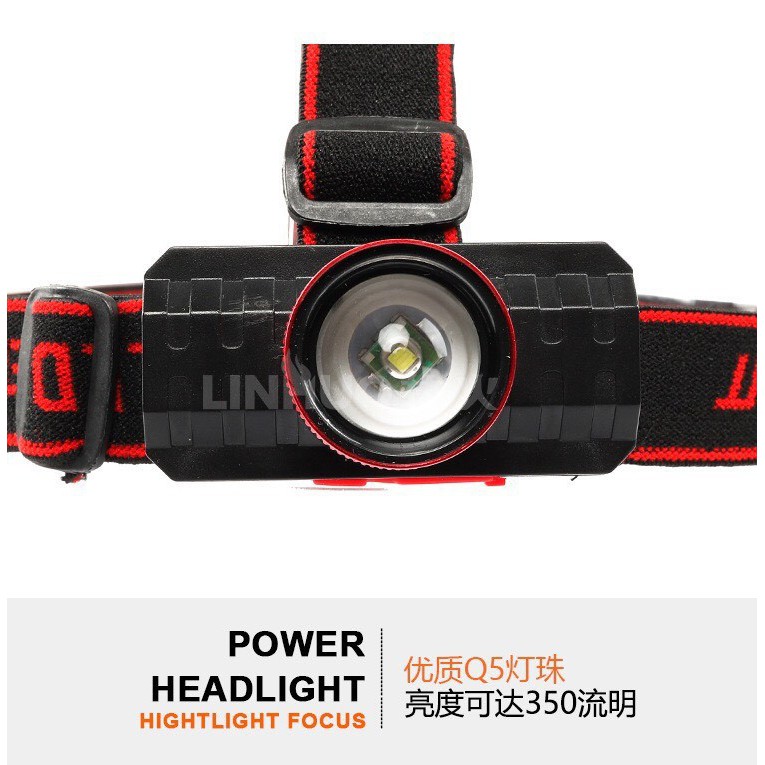 Đèn pin mini T102 pin sạc zoom xa