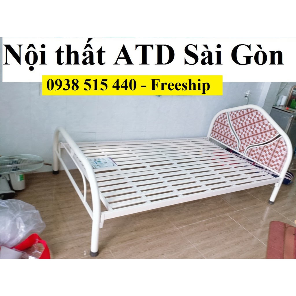 Giường sắt đơn 1m2x2m 1 người nằm giá rẻ tại xưởng HCM