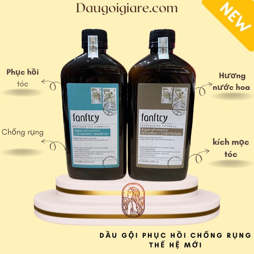 Dầu gội xả Fanftcy 500ml * 2 ngăn rụng tóc dưỡng tóc phục hồi hư tổn hương thơm nước hoa chuyên dụng cho SALON