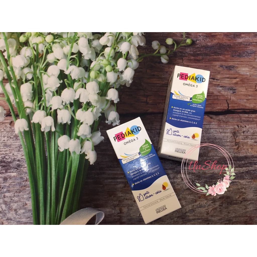 Pediakid Omega 3 và DHA Pháp cho bé từ 6 tháng tuổi 125ml