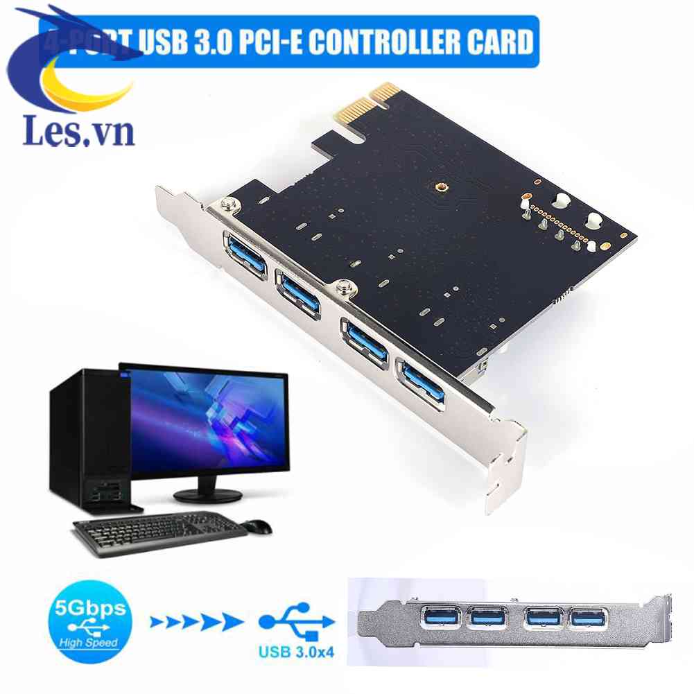 Thẻ Mở Rộng PCIE 4 Cổng Usb 3.0