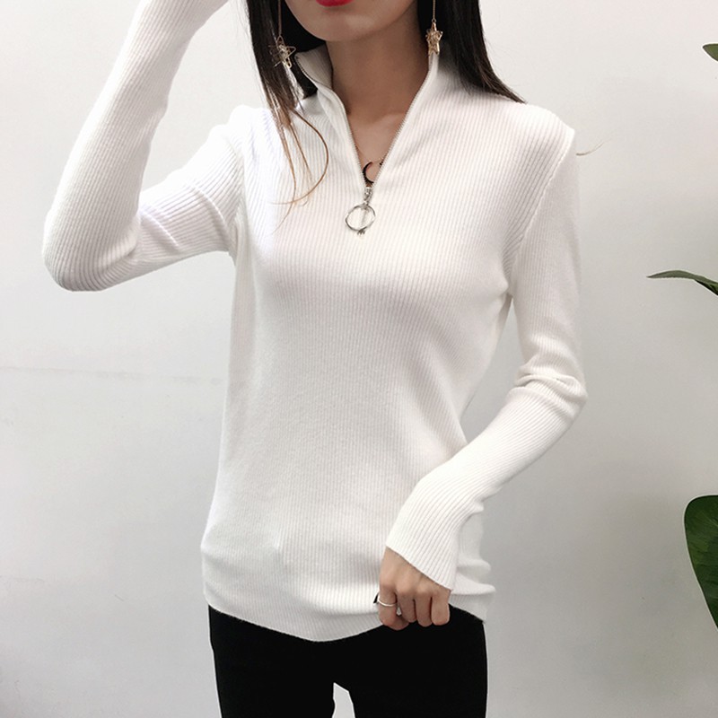 Áo len tay dài cổ lọ