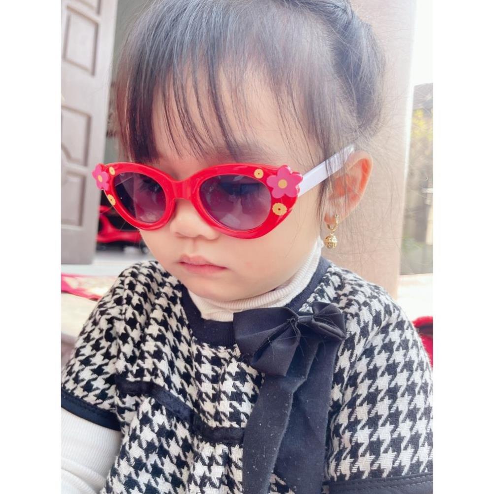 Kính Mát thời trang Cho bé từ 1-6 tuổi Nơ Chấm Bi siêu ngầu mẫu mới nhất năm 2021, kính mát chống tia uv400 cho bé gái