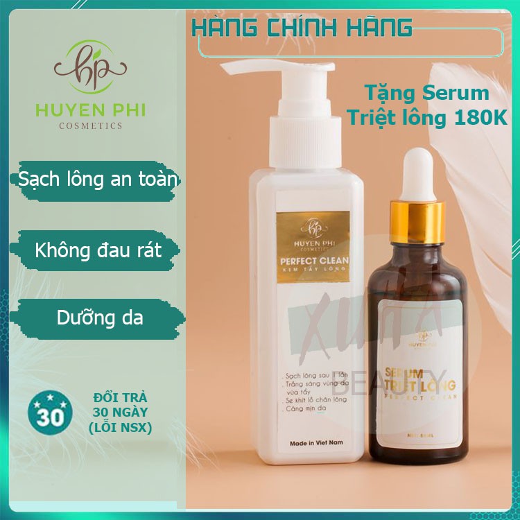 Kem Wax Tẩy Lông Nách Chân Tay Vùng Kín Bikini Huyền Phi HP101 Tặng Kem Triệt Lông Vĩnh Viễn An Toàn Không Đau Rát