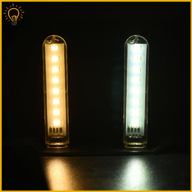 Đèn Led Ban Đêm Usb Mini 8 Bóng 5V