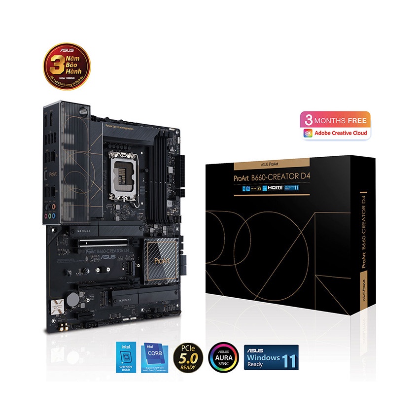 Mainboard - Bo Mạch chủ Asus PROART B660-CREATOR D4- hàng chính hãng 36T