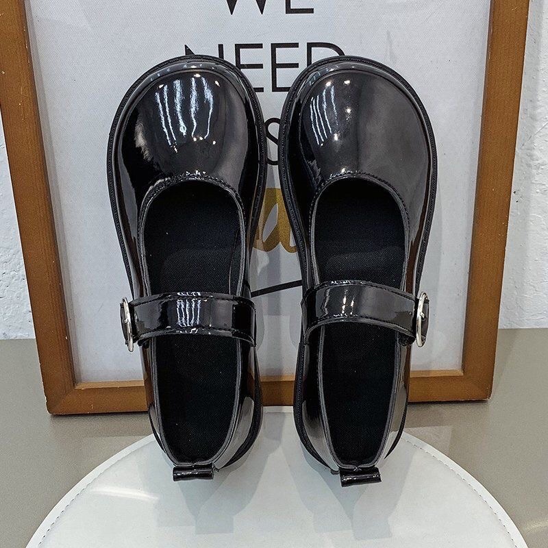 SẴN HÀNG - Giày Lolita quai dính khuy tròn nhẹ nhàng tiểu thư