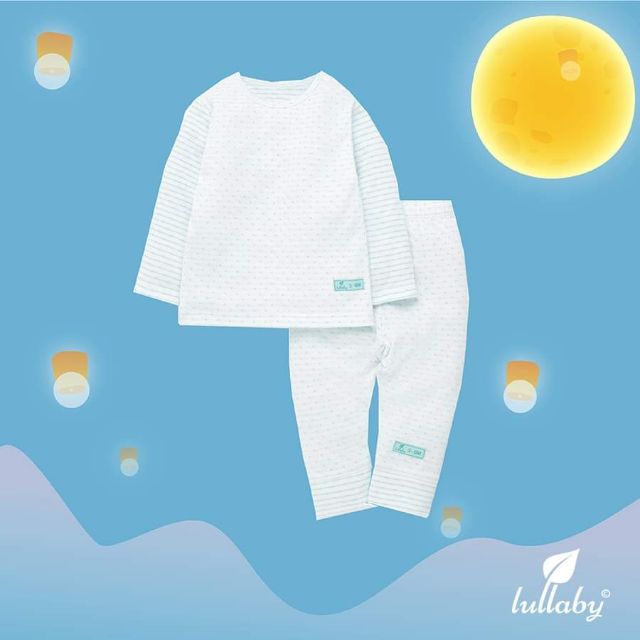 (7 màu) Bộ cài vai thu đông Lullaby cotton 2 lớp mỏng siêu mềm mịn