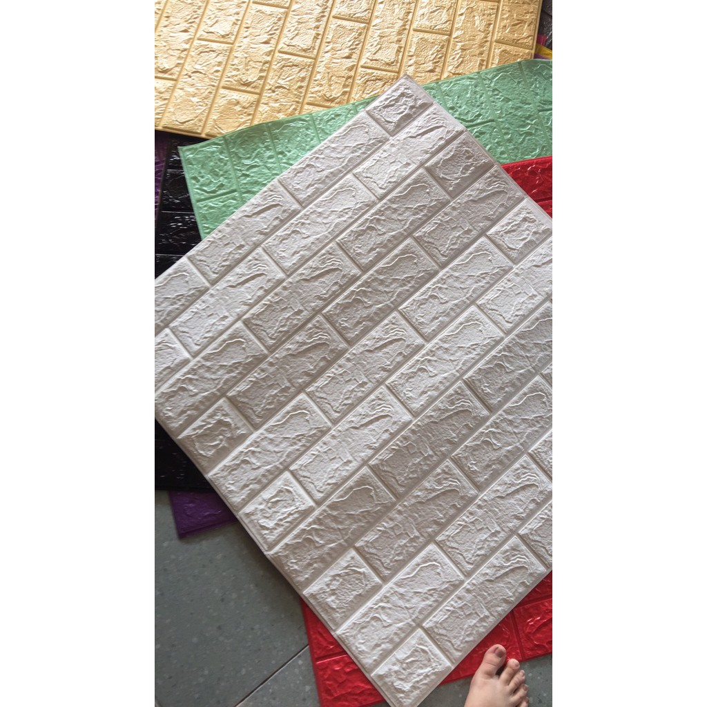 [Kho Phú Xuyên] XỐP DÁN TƯỜNG 3D GIẢ GẠCH TRANG TRí CÓ KEO DÁN SẴN 70 x 77 độ dày 3mm 4mm 5mm | BigBuy360 - bigbuy360.vn