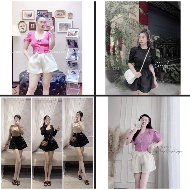 [BÁN SỈ ] Quần sooc phồng tactc lưng chun tôn dáng