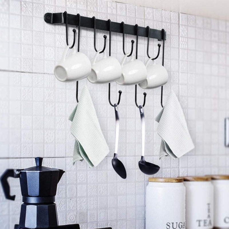 Giá Đỡ Cốc Cà Phê Gắn Tường Phong Cách Mộc Mạc Châu Âu