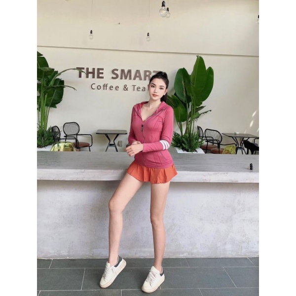 Áo Khoác Nữ Ôm Body, Tôn Dáng Hàng QC Mẫu Mới VN21. Áo Khoác Thể Thao Nữ Tập Gym, Yoga Hàng Loại 1