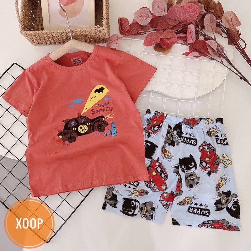 Xả ! (Bảng 3-nhỡ 16-22kg)Bộ cộc tay cotton xuất hàn hàng Quảng Châu cho bé có chọn mẫu