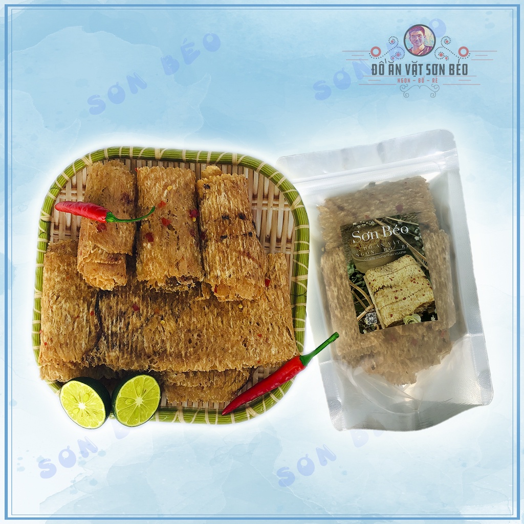 Mực cán tẩm vị Nha Trang 500g loại 1, túi Zip tiện lợi | Ăn vặt Sơn Béo | BigBuy360 - bigbuy360.vn