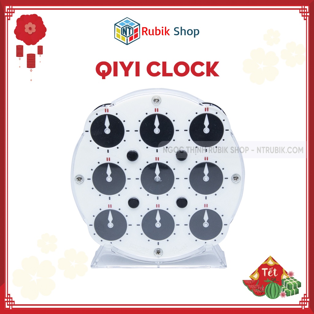 [Siêu phẩm] Rubik QiYi Clock 208 viên nam châm 2020 (Có Nam Châm)