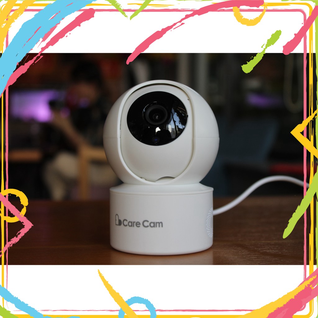 QPL VCN Camera wifi 360 độ Care Cam YH200 hai.0 Mpx full HD1080 chuẩn nén H265+ đàm thoại hai chiều, kết nối Smart Home 