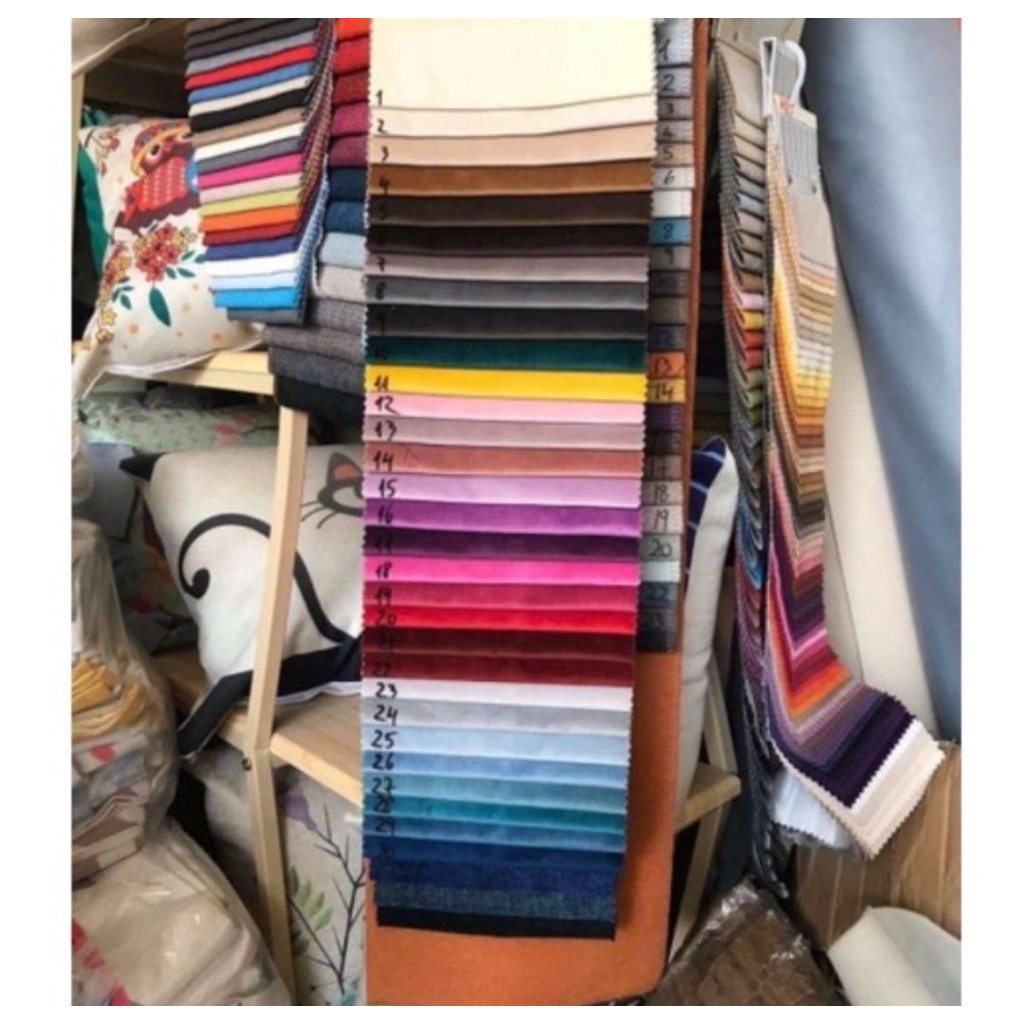 Ghế Đôn Tròn Bọc Nỉ Nhung Hoặc Da Cho Bàn Trang Điểm , Phòng Khách Nhiều Màu Sắc Siêu Xịn - Nội Thất 3A Cao Cấp