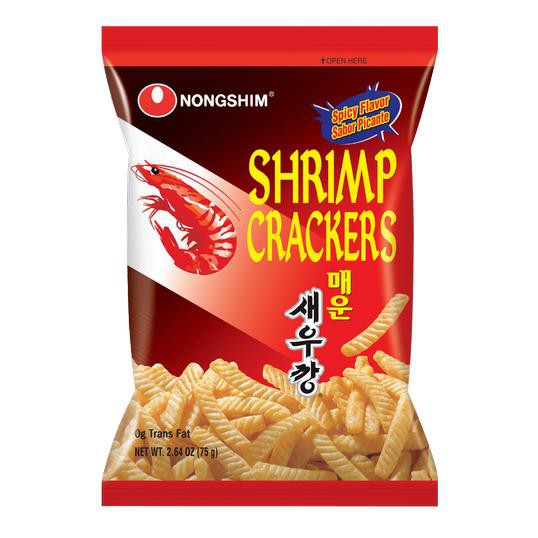 [Mã GRO2405 giảm 10% đơn 250K] ( Bán sỉ ) 10 gói Bánh snack Nongshim Shrimp Crackers vị Tôm cay gói 75gr