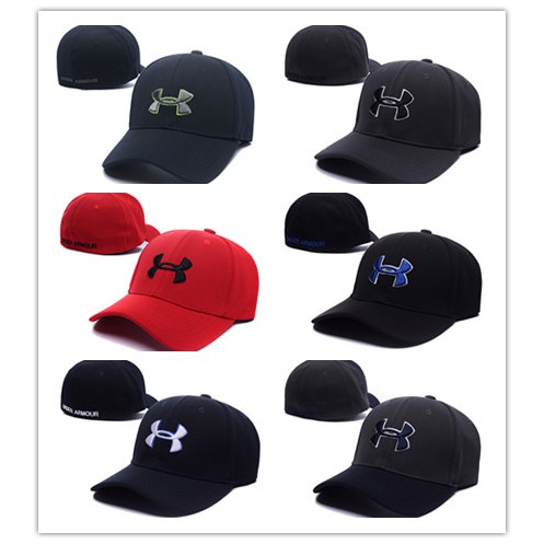 UNDER ARMOUR Mũ Lưỡi Trai Thêu Logo Under Armor Phong Cách Hàn Quốc