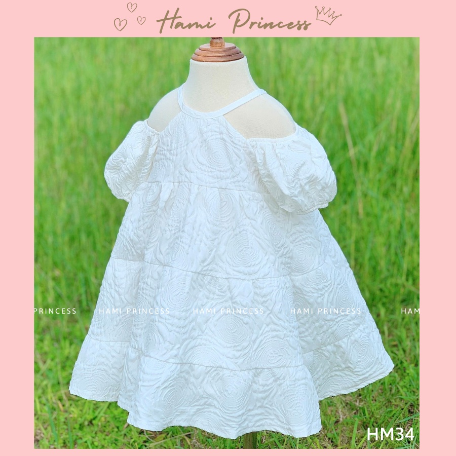 ( Hami xả hàng ) 𝐕𝐚́𝐲 𝐗𝐨̂́𝐩 - Váy Xốp Xòe Hami Mùa Hè Điệu Đà HM34 Cho Bé Gái Từ 1 - 8 Tuổi ( ảnh chính chủ )