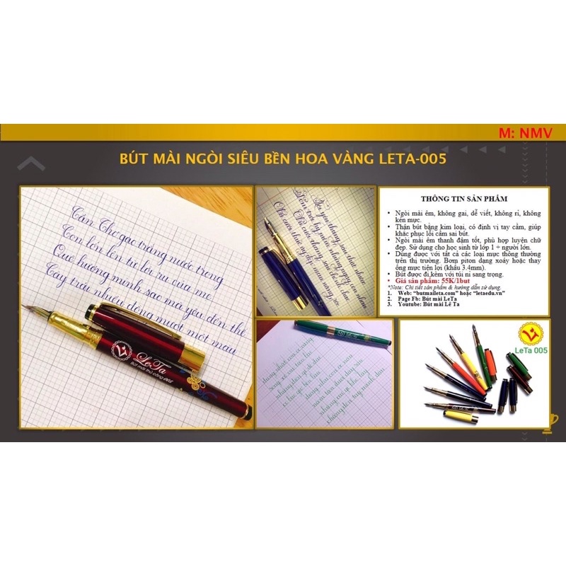Bút mài thủ công Lê Ta 005