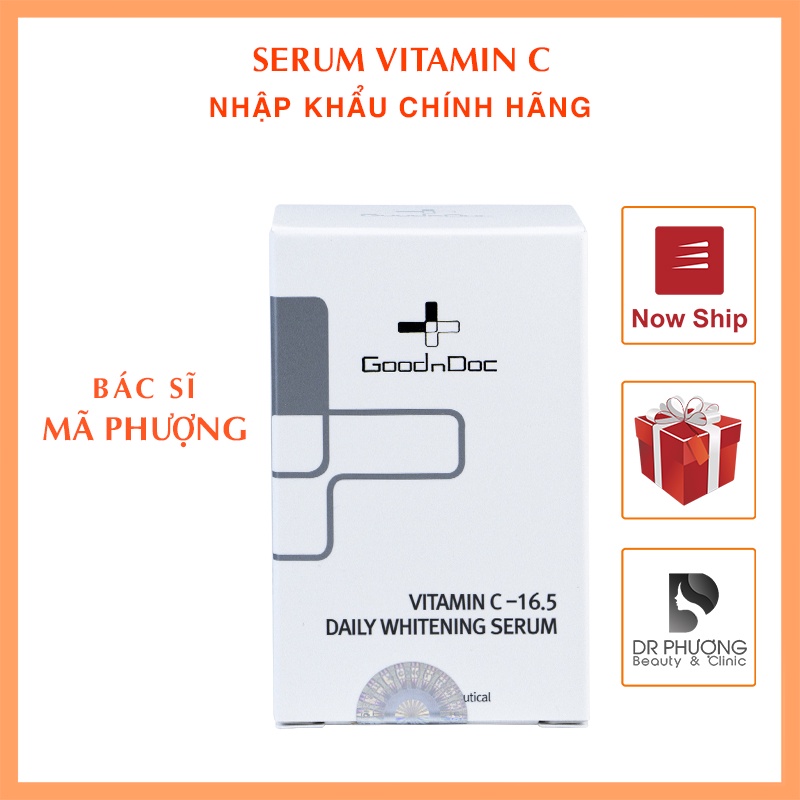 [CHÍNH HÃNG] Tinh chất mờ thâm và sáng da Serum vitamin C 16.5 GOODNDOC