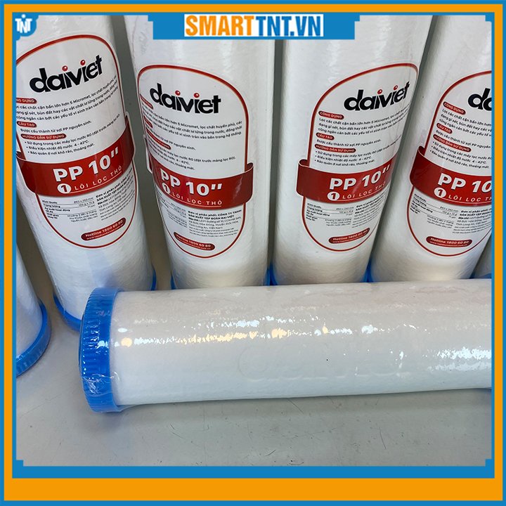 Lõi lọc nước số 1 PP 10'' 5 micron hàng chính hãng Đại Việt cao cấp, hàng đẹp Smarttnt.vn