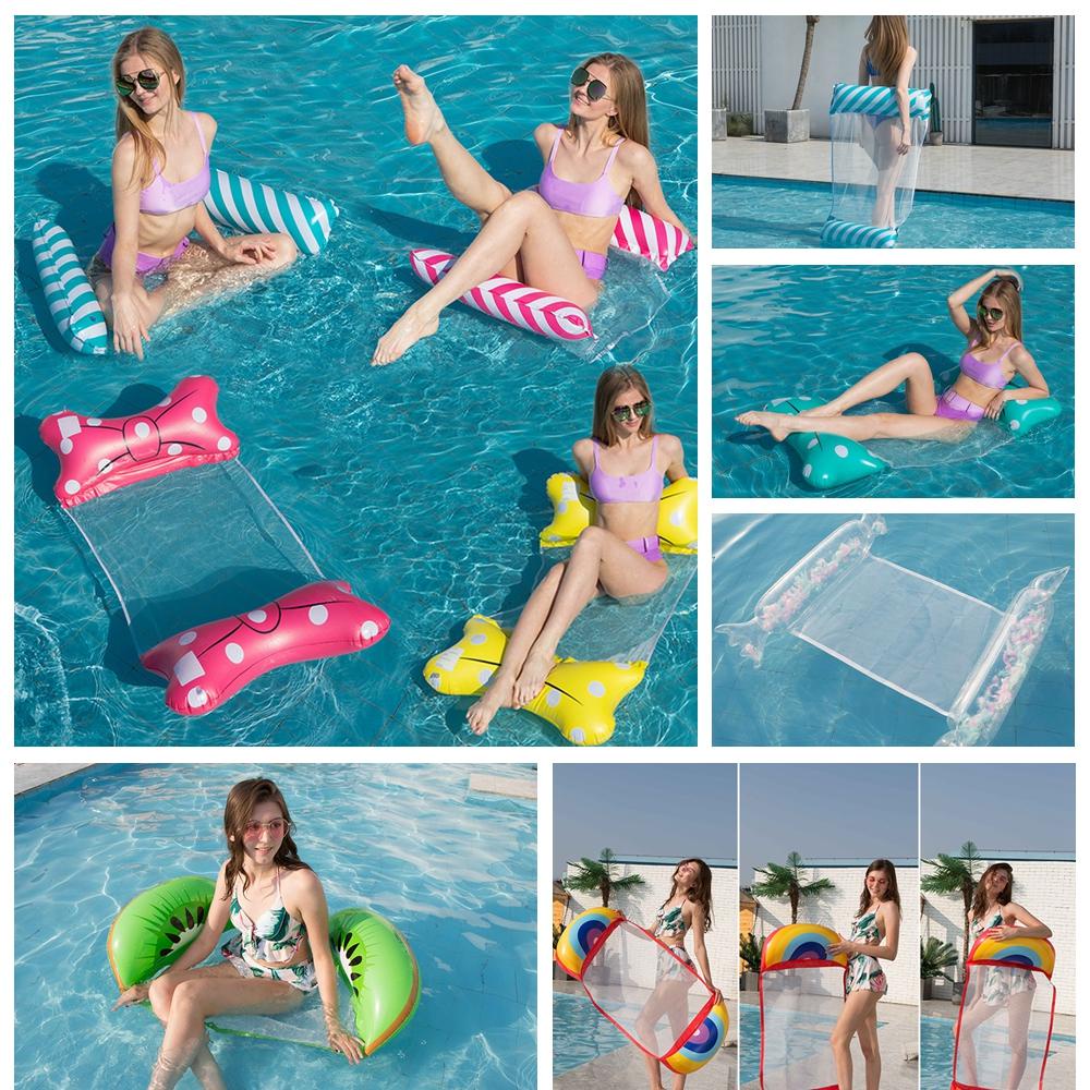 Phao Bơi Bơm Hơi Bằng PVC Hình Nơ Phong Cách Thể Thao